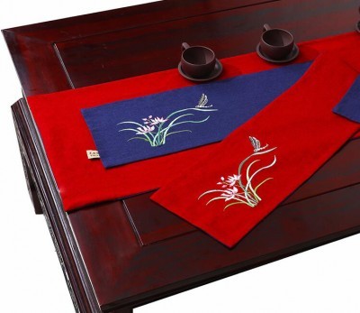 SKTR006 custom-made tea tablecloth style making embroidery tablecloth style custom tablecloth style tablecloth towel conference tablecloth hotel tablecloth tablecloth factory tablecloth price side view